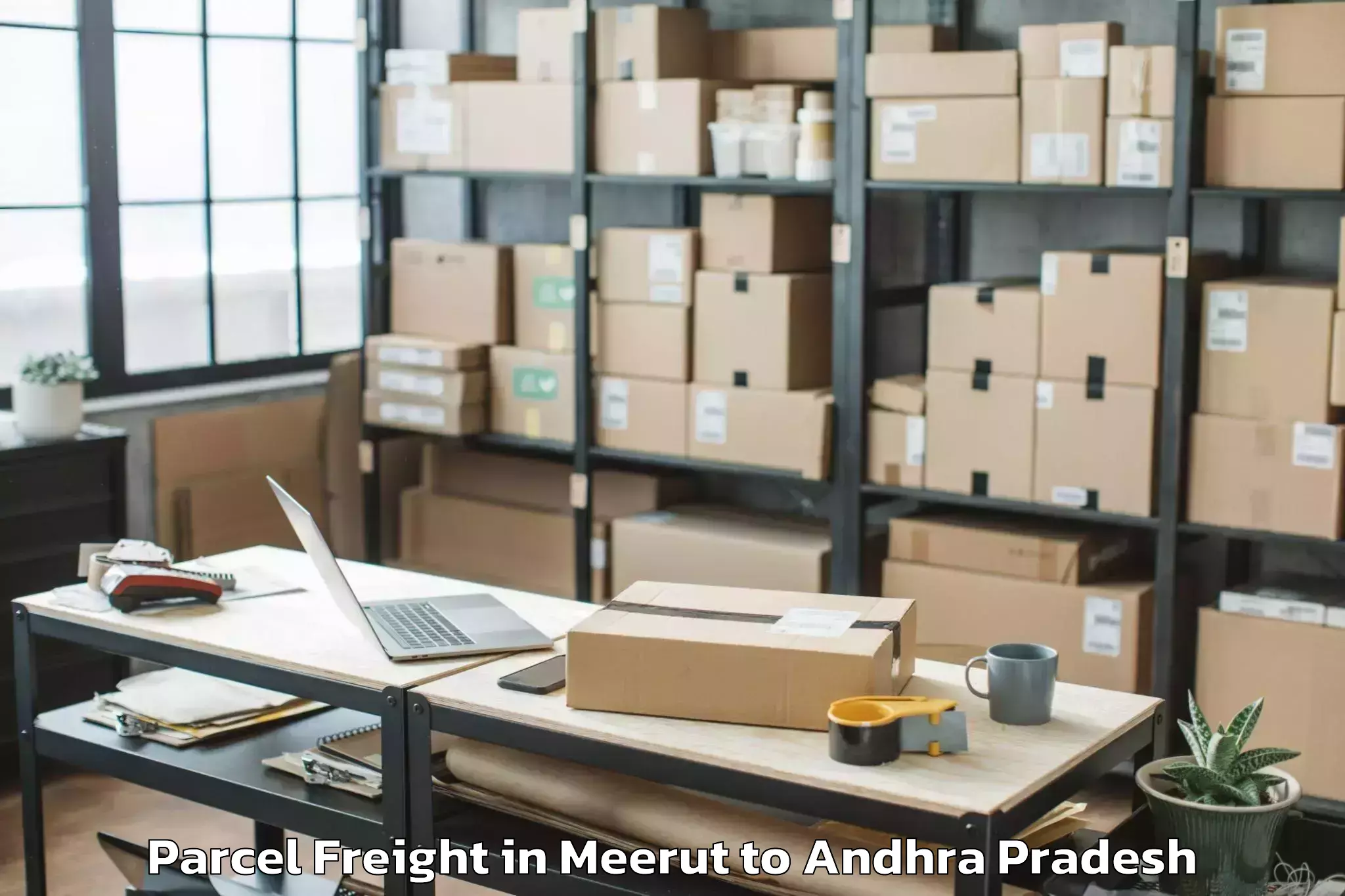 Easy Meerut to Kottapalli Parcel Freight Booking